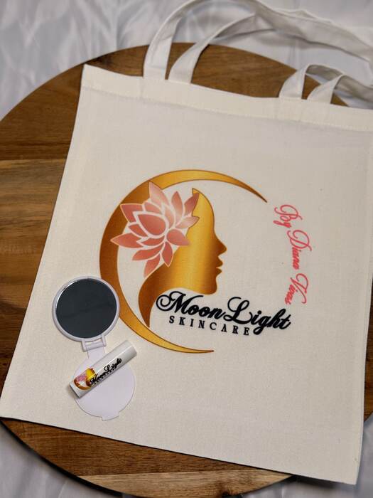 MoonLight Skincare — bolsa de tela personalizada